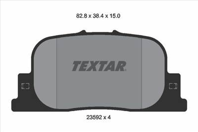 Fékbetét készlet TEXTAR 2359201 for BYD, TOYOTA, ENGLON, GEELY, …