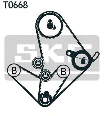 SKF VKMA 95010 - vezérműszíj készlet HYUNDAI MITSUBISHI