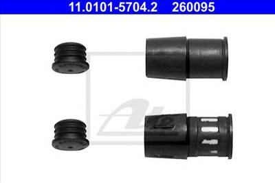 ATE 11.0101-5704.2 - féknyereg vezetőperselykészlet CITROËN DS FORD MERCEDES-BENZ PEUGEOT RENAULT VO