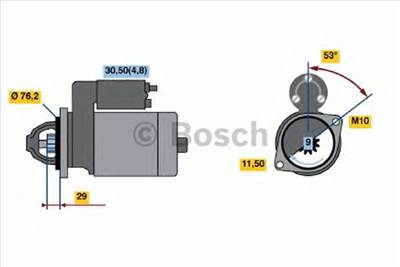 BOSCH 0 986 021 500 - önindító BMW BMW (BRILLIANCE)