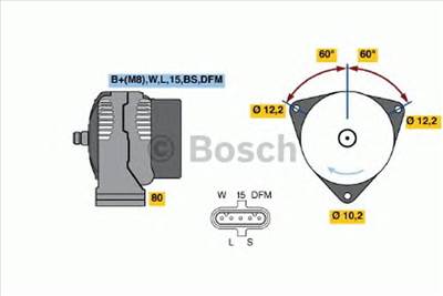 BOSCH 0 986 047 520 - generátor MAN