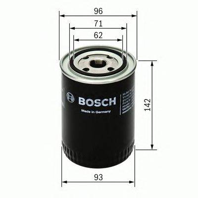 BOSCH 0 986 452 400 - olajszűrő AUDI VW