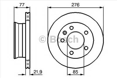 BOSCH 0 986 478 849 - féktárcsa MERCEDES-BENZ MULTICAR VW