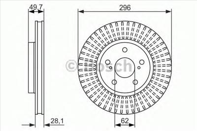 BOSCH 0 986 479 633 - féktárcsa LEXUS TOYOTA