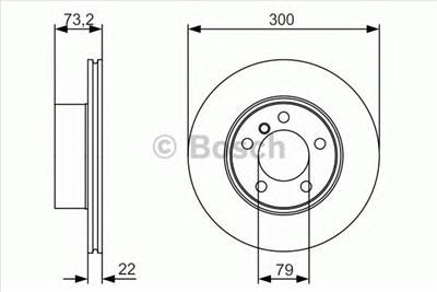 BOSCH 0 986 479 A18 - féktárcsa BMW