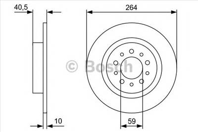 BOSCH 0 986 479 C98 - féktárcsa FIAT