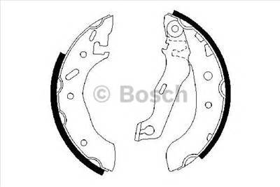 BOSCH 0 986 487 553 - fékpofakészlet FORD FORD AUSTRALIA MAZDA