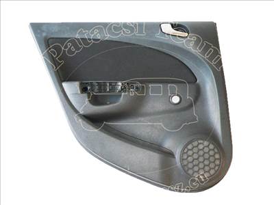 Opel Corsa D 2006-2014 - kárpit, bal oldali hátsó ajtó, antracit, 5ajtós