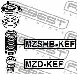 FEBEST MZD-KEF - lengéscsillapító MAZDA