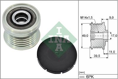 INA 535 0361 10 - generátor szabadonfutó ALFA ROMEO BMW FERRARI FORD FORD AUSTRALIA