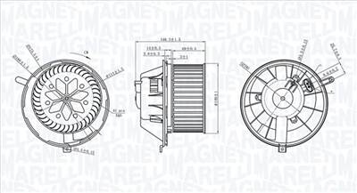 MAGNETI MARELLI 069412229010 - Utastér-ventilátor AUDI PROTON RENAULT SEAT SKODA VW