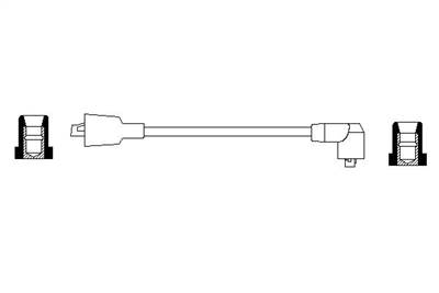 BOSCH 0 986 356 040 - gyújtókábel AUSTIN AUTOBIANCHI CITROËN DAIHATSU DAIMLER FIAT FSO HILLMAN HYUND