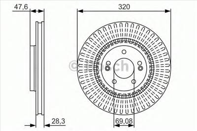 BOSCH 0 986 479 A21 - féktárcsa HYUNDAI KIA