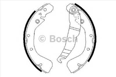 BOSCH 0 986 487 554 - fékpofakészlet OPEL VAUXHALL