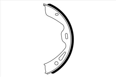 BOSCH 0 986 487 920 - kézifék fékpofakészlet PORSCHE