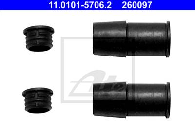 ATE 11.0101-5706.2 - féknyereg vezetőperselykészlet BMW MERCEDES-BENZ SEAT VW