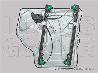 VW T5 2009-2014 Caravelle/Multivan - Ablakemelő panellal, motor nélkül bal első