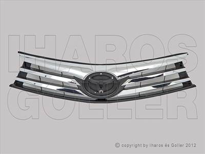 Toyota Corolla 2013-2019 - Hűtődíszrács fekete króm