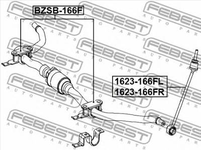 FEBEST 1623-166FL - Stabilizátor pálca MERCEDES-BENZ