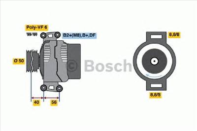BOSCH 0 986 047 660 - generátor JEEP