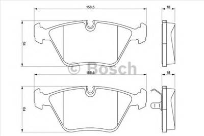 BOSCH 0 986 424 828 - fékbetét DAIMLER JAGUAR