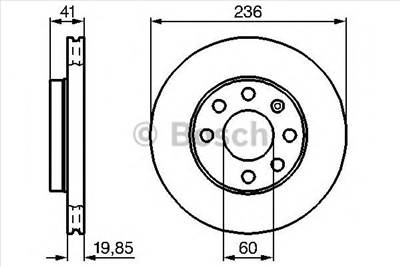 BOSCH 0 986 478 192 - féktárcsa BEDFORD CHEVROLET DAEWOO FSO OPEL TRIUMPH VAUXHALL ZAZ