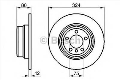 BOSCH 0 986 479 167 - féktárcsa BMW