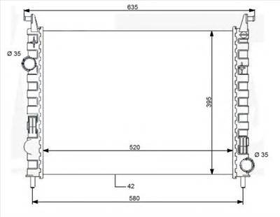 NRF 59120 - Vízhűtő (Hűtőradiátor) FIAT
