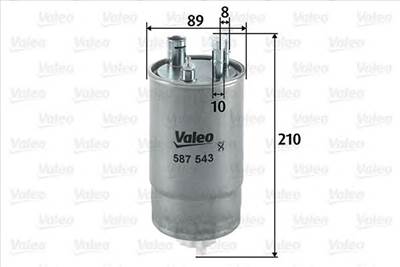 VALEO 587543 - Üzemanyagszűrő FIAT FORD