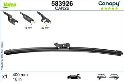 Seat Ibiza 2012-2015 - Ablaktörlő lapát 1db (CAN26) 400 Vez./ut. o