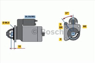 BOSCH 0 986 021 651 - önindító CITROËN DS FIAT OPEL PEUGEOT TOYOTA VAUXHALL