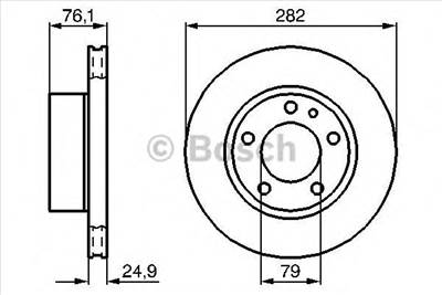 BOSCH 0 986 478 217 - féktárcsa BMW