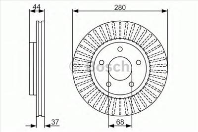 BOSCH 0 986 479 A28 - féktárcsa INFINITI NISSAN