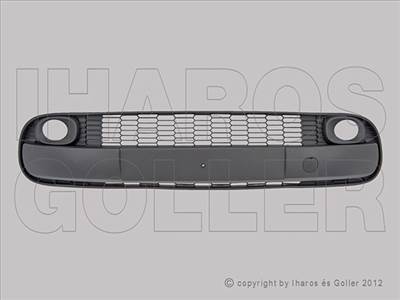 Fiat 500L 2012-2017 - Rács a lökh.ba közép fekete,ködl.vonósz.boritással