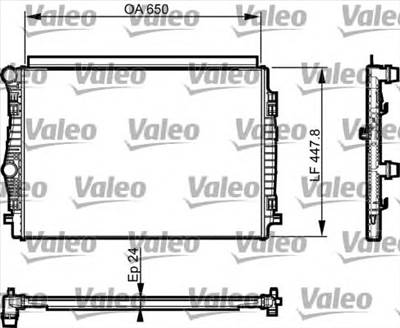 VALEO 735559 - Vízhűtő (Hűtőradiátor) AUDI AUDI (FAW) CUPRA SEAT SKODA SKODA (SVW ) VW VW (FAW)