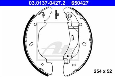 ATE 03.0137-0427.2 - fékpofakészlet FORD