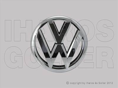 VW Passat 2010-2014 - Embléma VW első (króm/fekete) (OE)