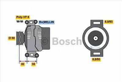 BOSCH 0 986 047 840 - generátor MERCEDES-BENZ