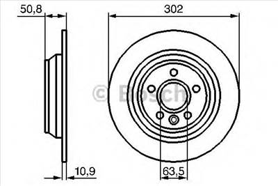 BOSCH 0 986 479 B94 - féktárcsa FORD FORD AUSTRALIA LAND ROVER