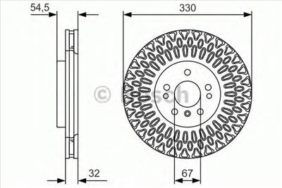 BOSCH 0 986 479 D08 - féktárcsa MERCEDES-BENZ
