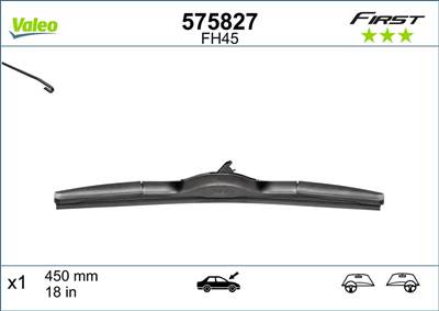 hyundai veloster 2011-2016 - ablaktörlő lapát 1db (vfh45) ut.o. first hybrid