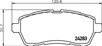 Fékbetét készlet MINTEX MDB2875 for FORD, DAIHATSU, SUZUKI, TOYOTA, …