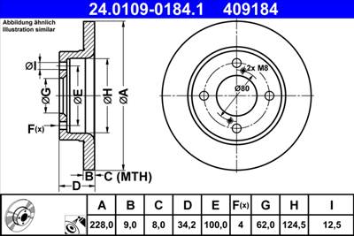 ATE 24.0109-0184.1 - féktárcsa SUZUKI