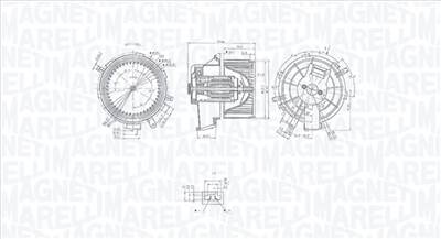 MAGNETI MARELLI 069412236010 - Utastér-ventilátor CITROËN FIAT PEUGEOT