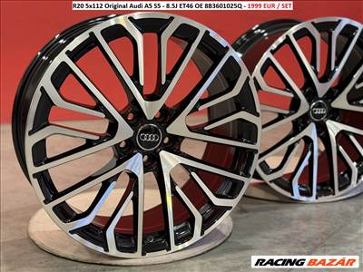 R20 5x112 Original Audi A5 S5 - 8.5J ET46 OE 8B3601025Q gyári alufelnik felnik