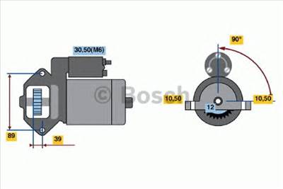 BOSCH 0 986 021 810 - önindító CITROËN FIAT FORD FORD AUSTRALIA LAND ROVER PEUGEOT