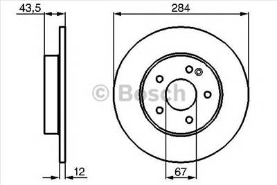 BOSCH 0 986 478 262 - féktárcsa MERCEDES-BENZ