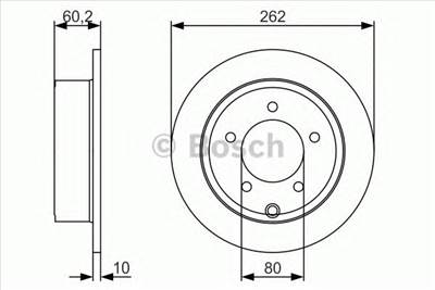 BOSCH 0 986 479 A39 - féktárcsa CHRYSLER DODGE JEEP
