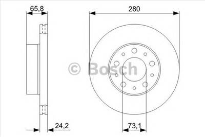 BOSCH 0 986 479 B96 - féktárcsa CITROËN FIAT PEUGEOT