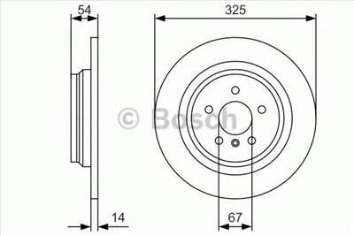 BOSCH 0 986 479 D10 - féktárcsa MERCEDES-BENZ